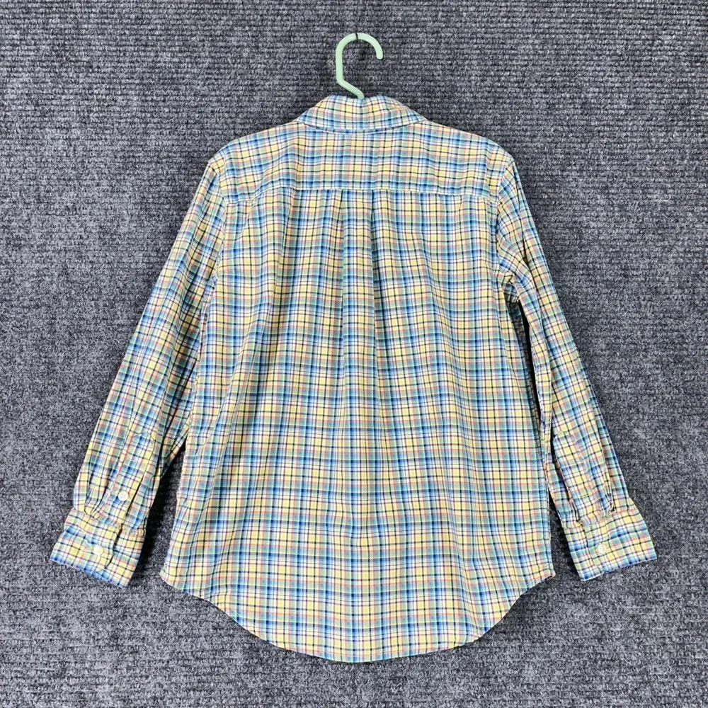 Ralph Lauren Button Shirt Boys 7 Preppy Oxford‎ Heritage Classic Essential Style